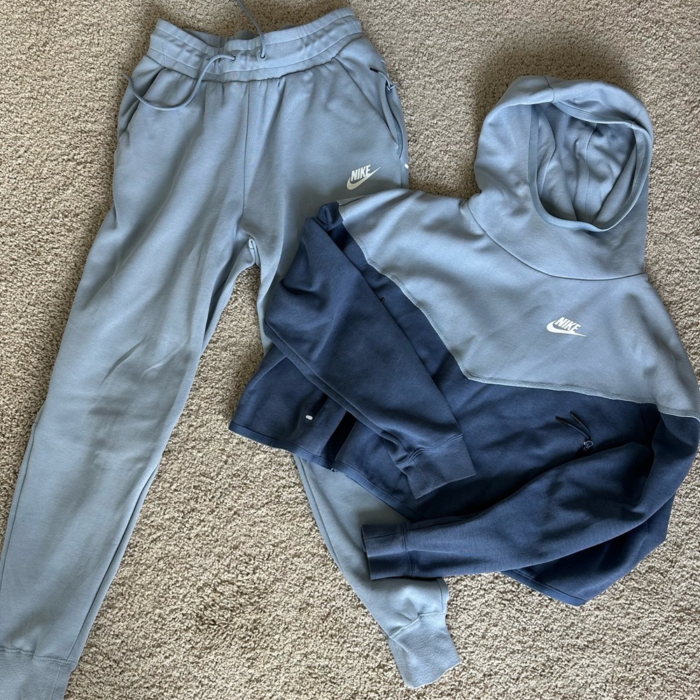 Nike Tech Fleece Set - Blue Colorblock